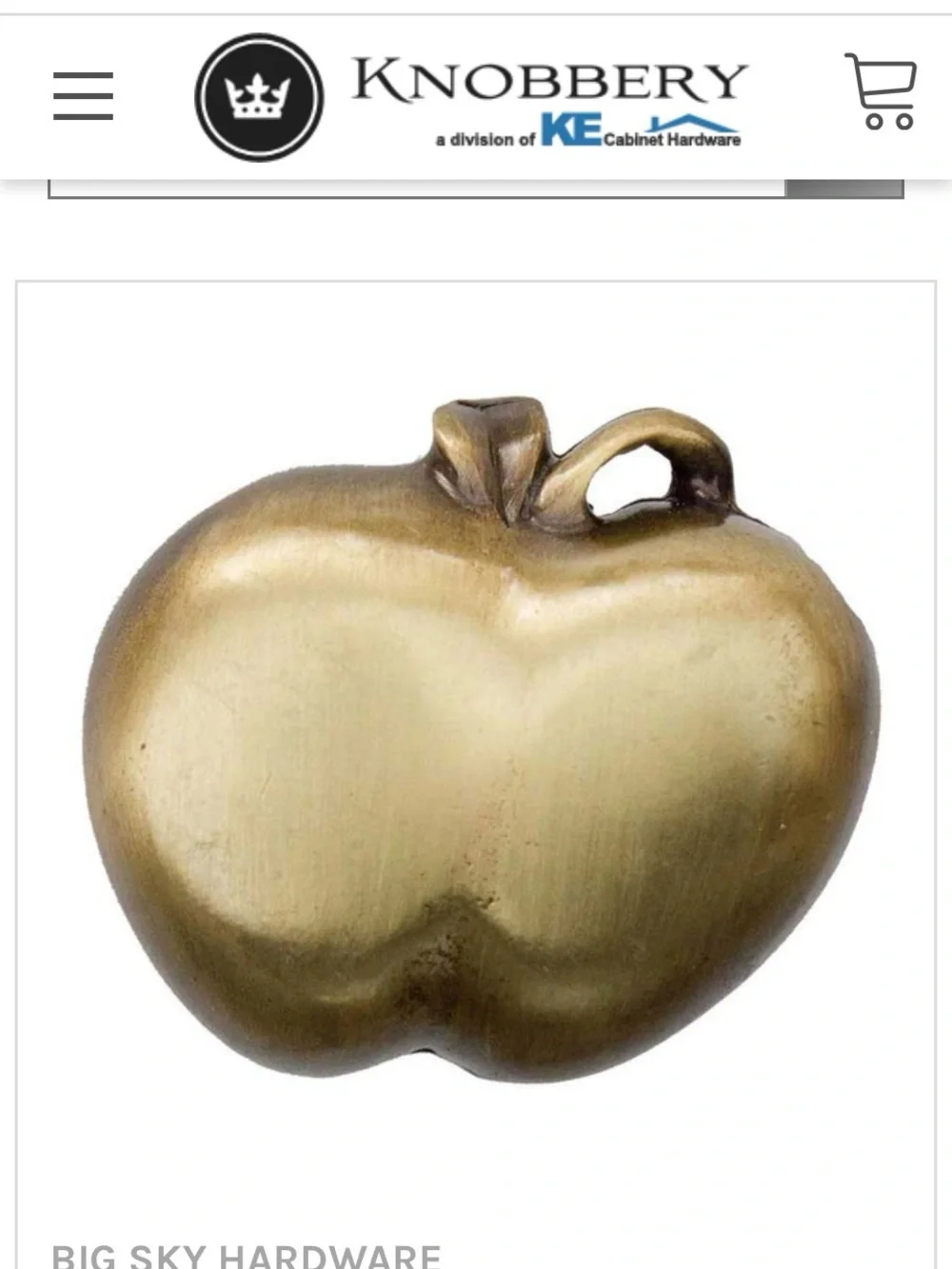 Brass Apple Decorative Accent Pieces - Set of 8